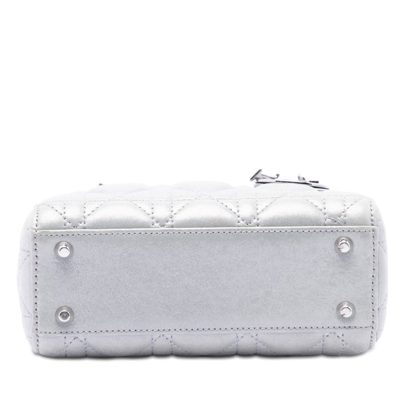 Mini Iridescent Lambskin Cannage Lady Dior - Image 3