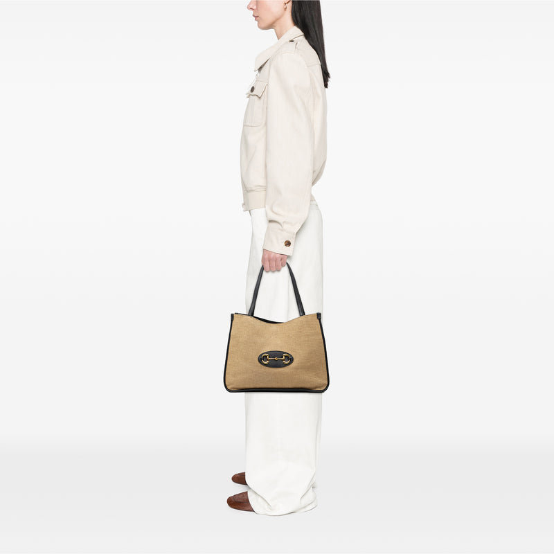 Medium Canvas Horsebit 1955 Tote - Image 6