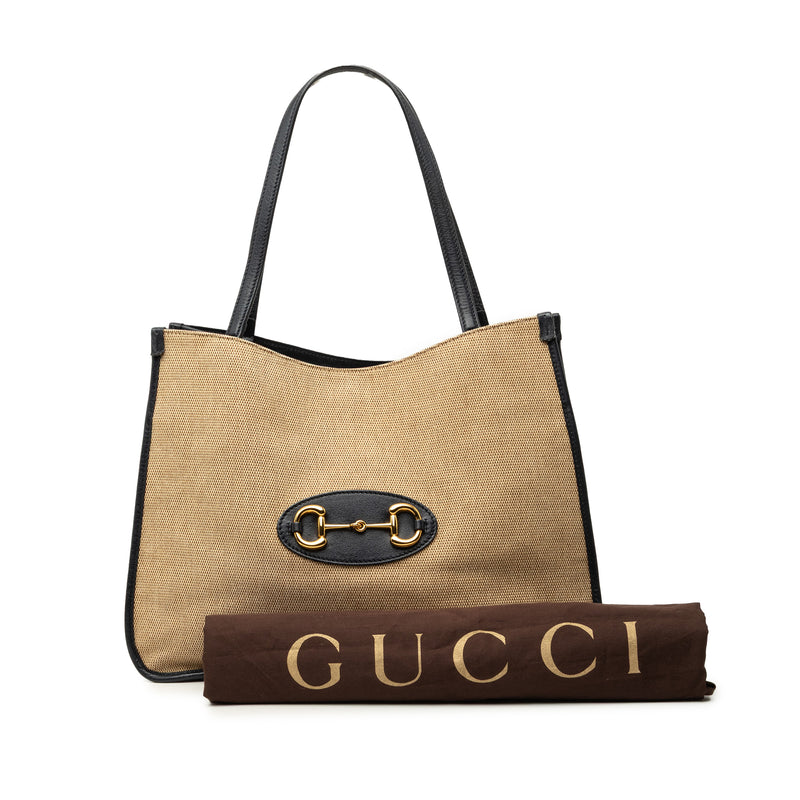 Medium Canvas Horsebit 1955 Tote - Image 7