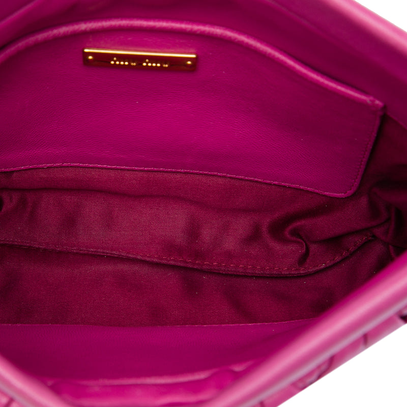 Matelasse Nappa Frame Clutch with Strap - Image 4