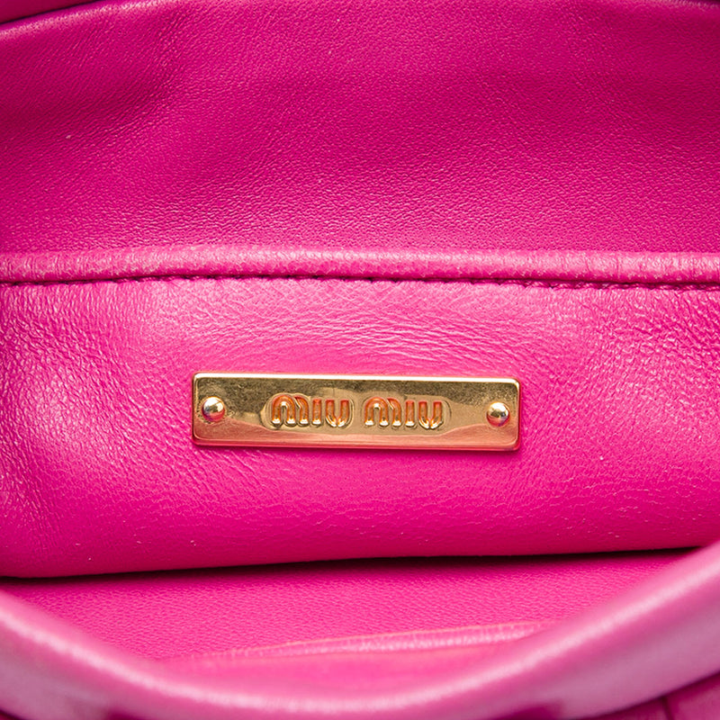 Matelasse Nappa Frame Clutch with Strap - Image 5