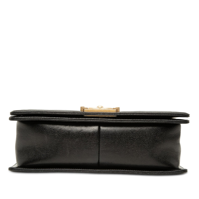 Old Medium Chevron Caviar Boy Flap - Image 3