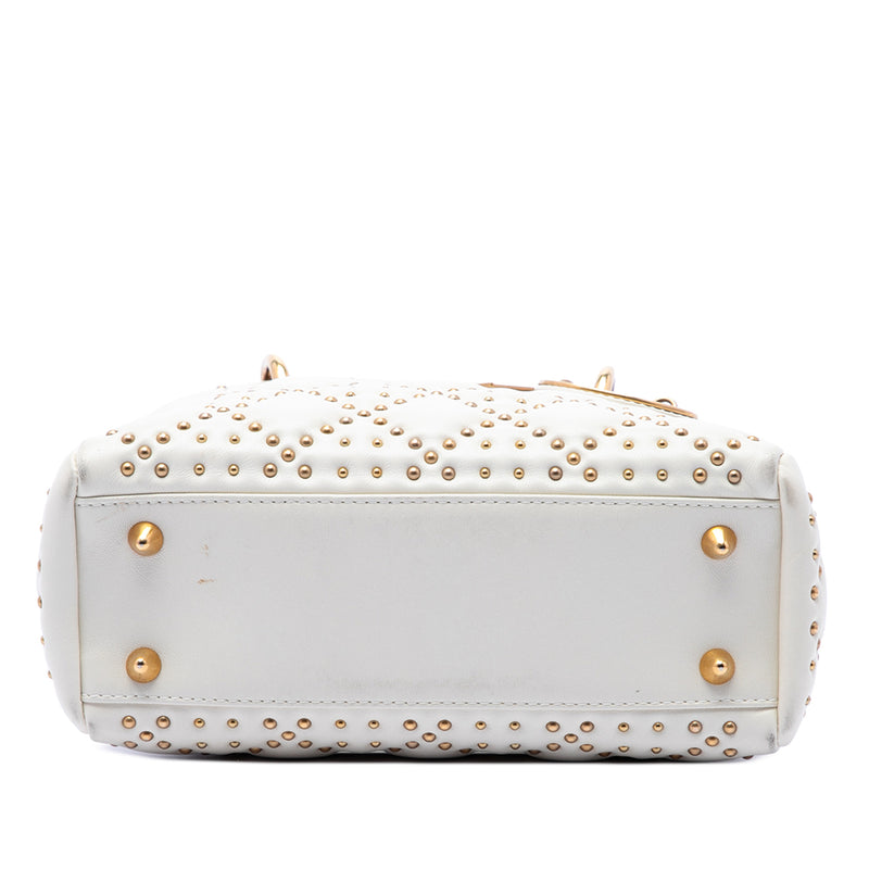 Small Lambskin Cannage Studded Supple Lady Dior - Image 3