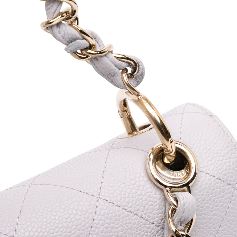 Small Stitched Caviar City Walk Flap - Image 10