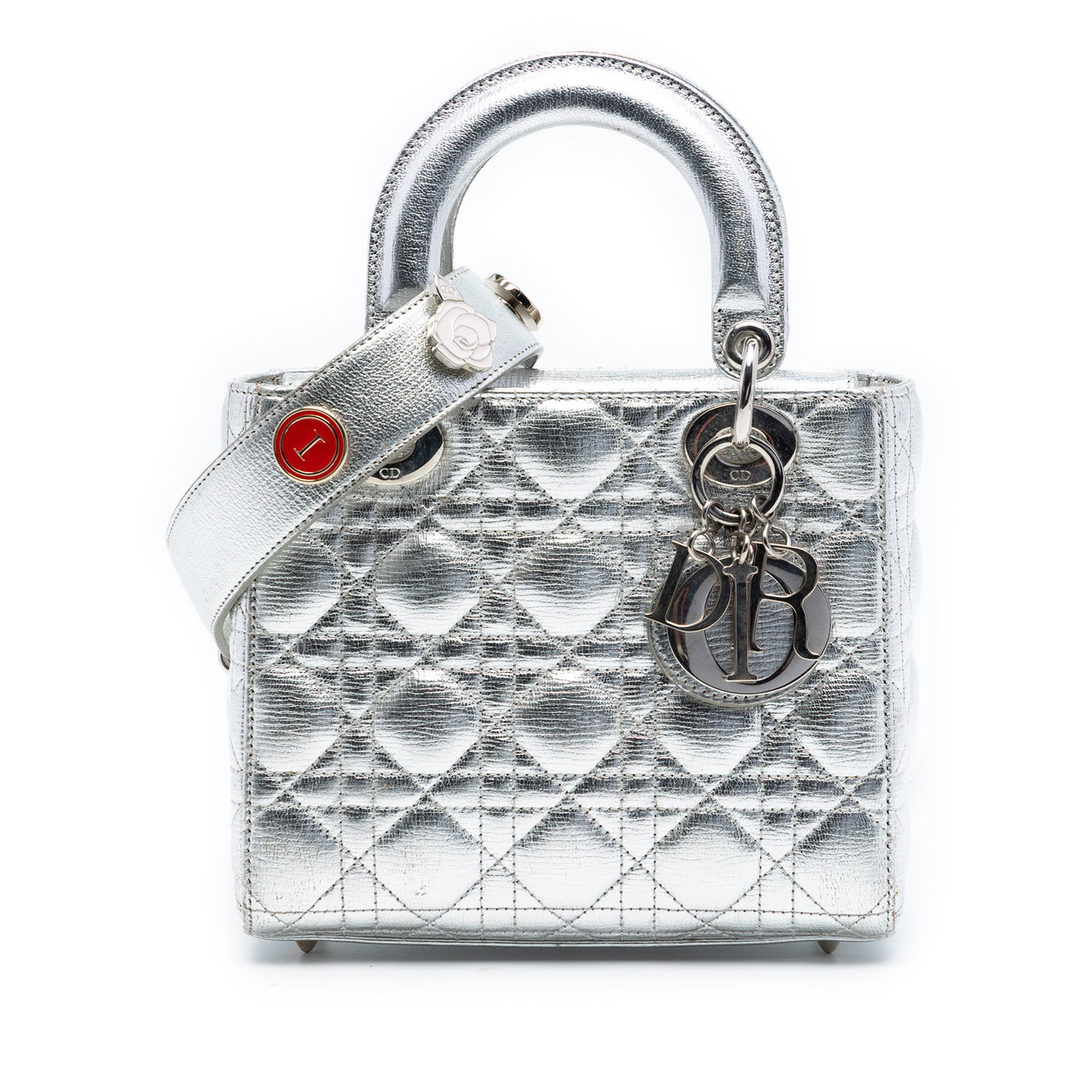 Small Metallic Lambskin Cannage My ABCDior Lady Dior - Image 1