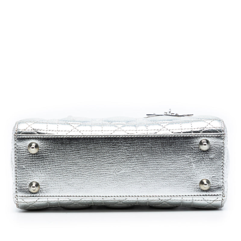 Small Metallic Lambskin Cannage My ABCDior Lady Dior - Image 3