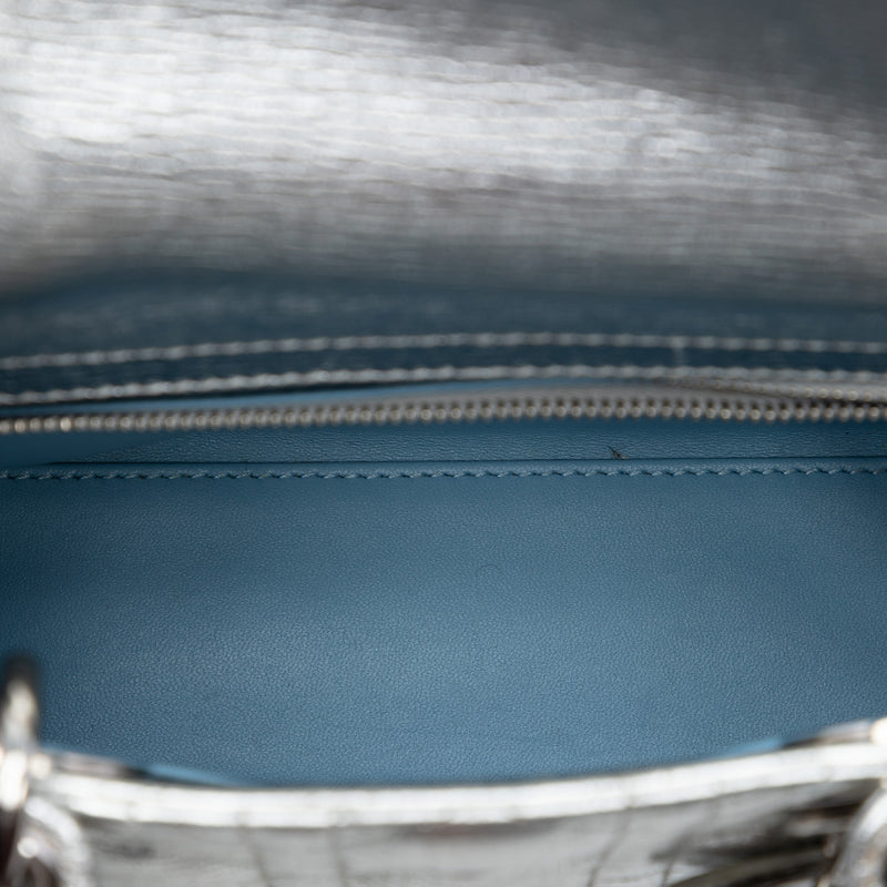 Small Metallic Lambskin Cannage My ABCDior Lady Dior - Image 4