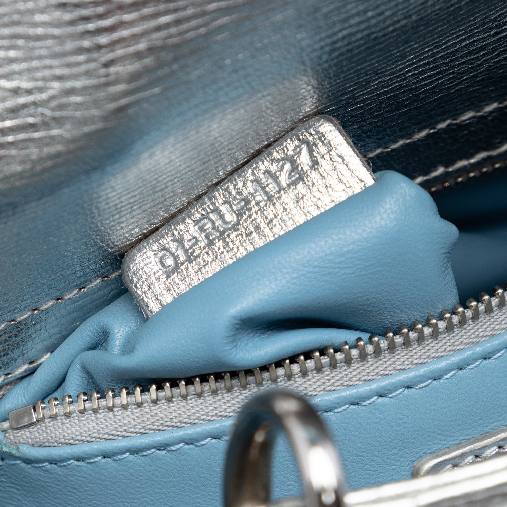 Small Metallic Lambskin Cannage My ABCDior Lady Dior - Image 6