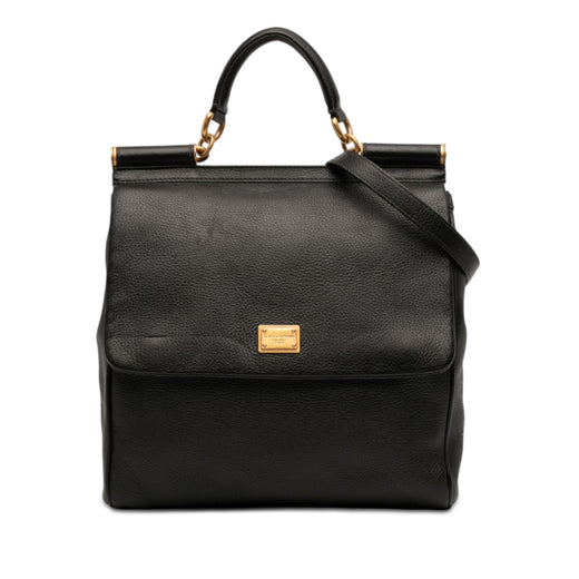 Calfskin Flat Sicily Satchel - Image 1