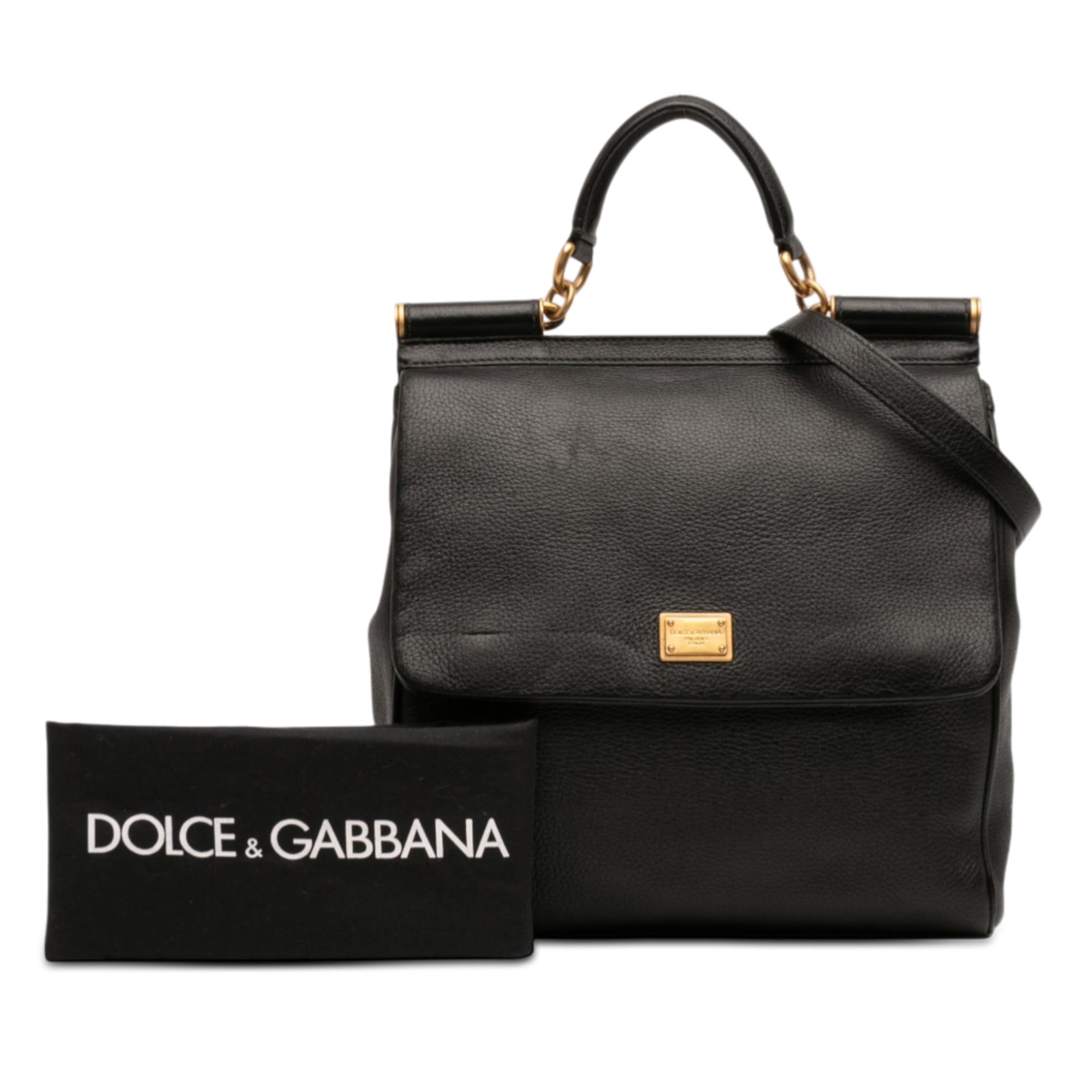 Calfskin Flat Sicily Satchel - Image 11