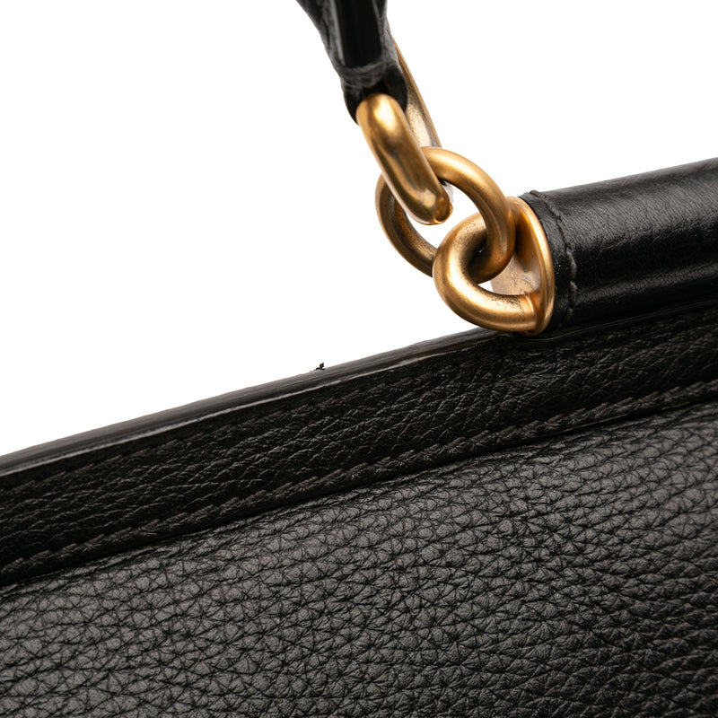 Calfskin Flat Sicily Satchel - Image 8