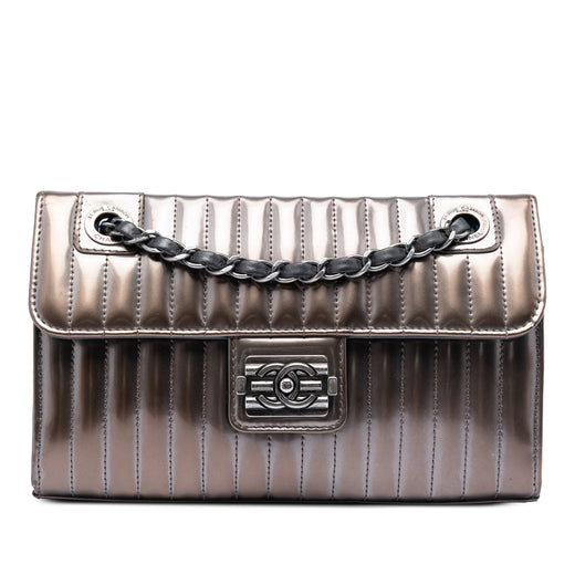 Small Vertical Quilted Patent Maharaja Express Flap - Image 1