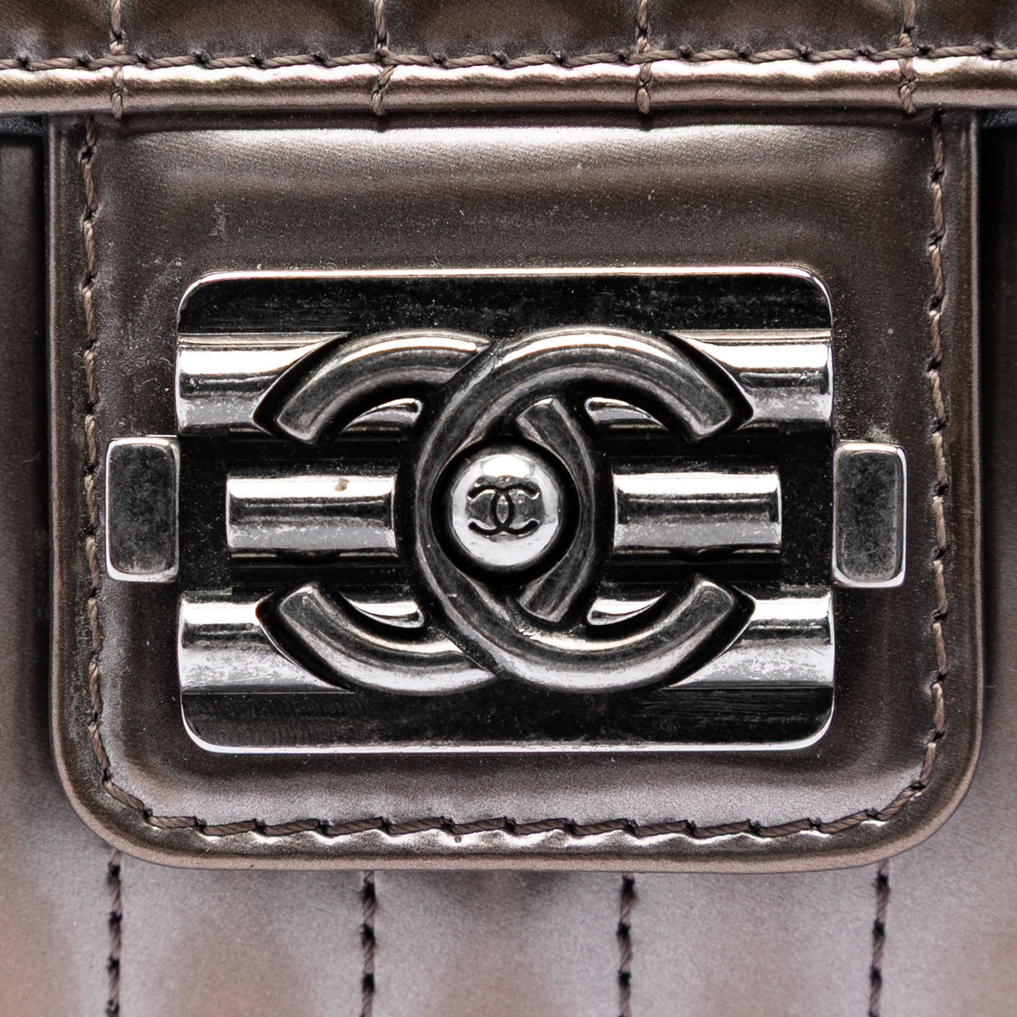 Small Vertical Quilted Patent Maharaja Express Flap - Image 5