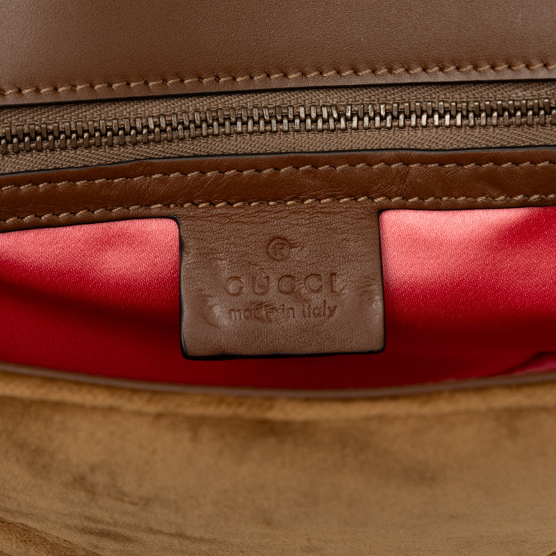 Medium GG Marmont Matelasse Velvet Shoulder Bag - Image 5