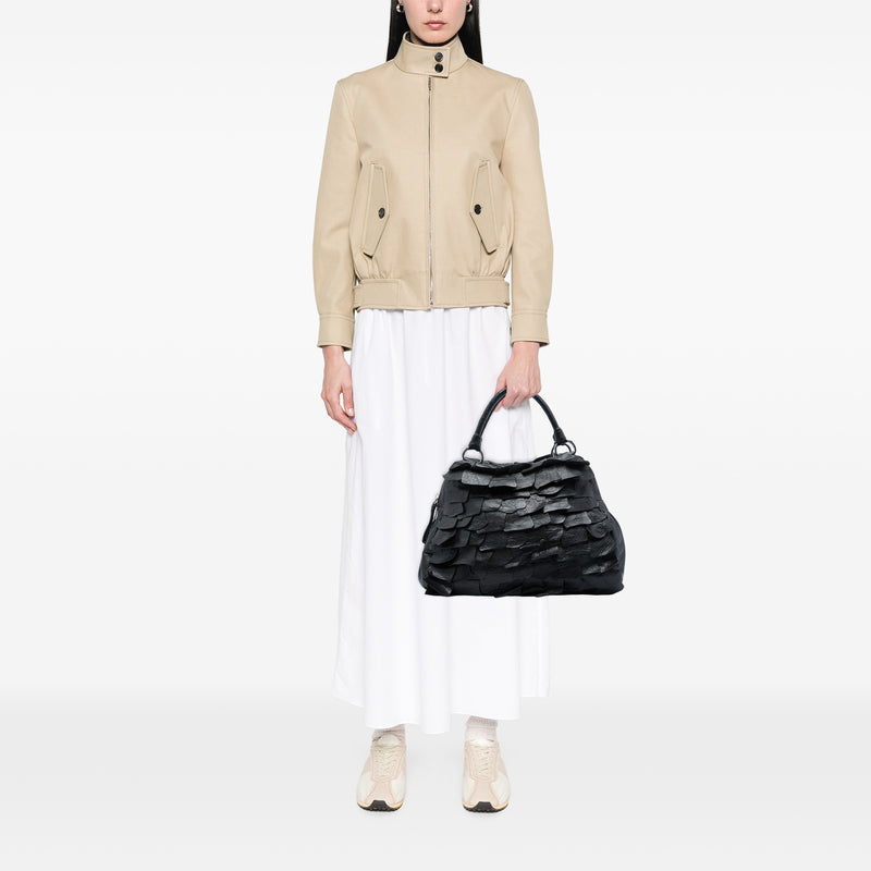 Nappa Tiered Ruffle Tote - Image 6
