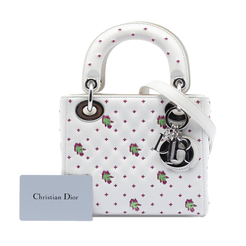Mini Embroidered Calfskin Lady Dior - Image 8