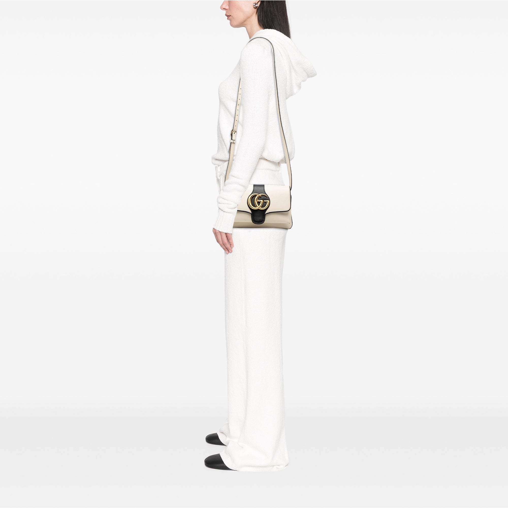 Small Bicolor Leather Arli Crossbody - Image 7