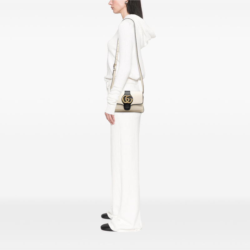 Small Bicolor Leather Arli Crossbody - Image 7