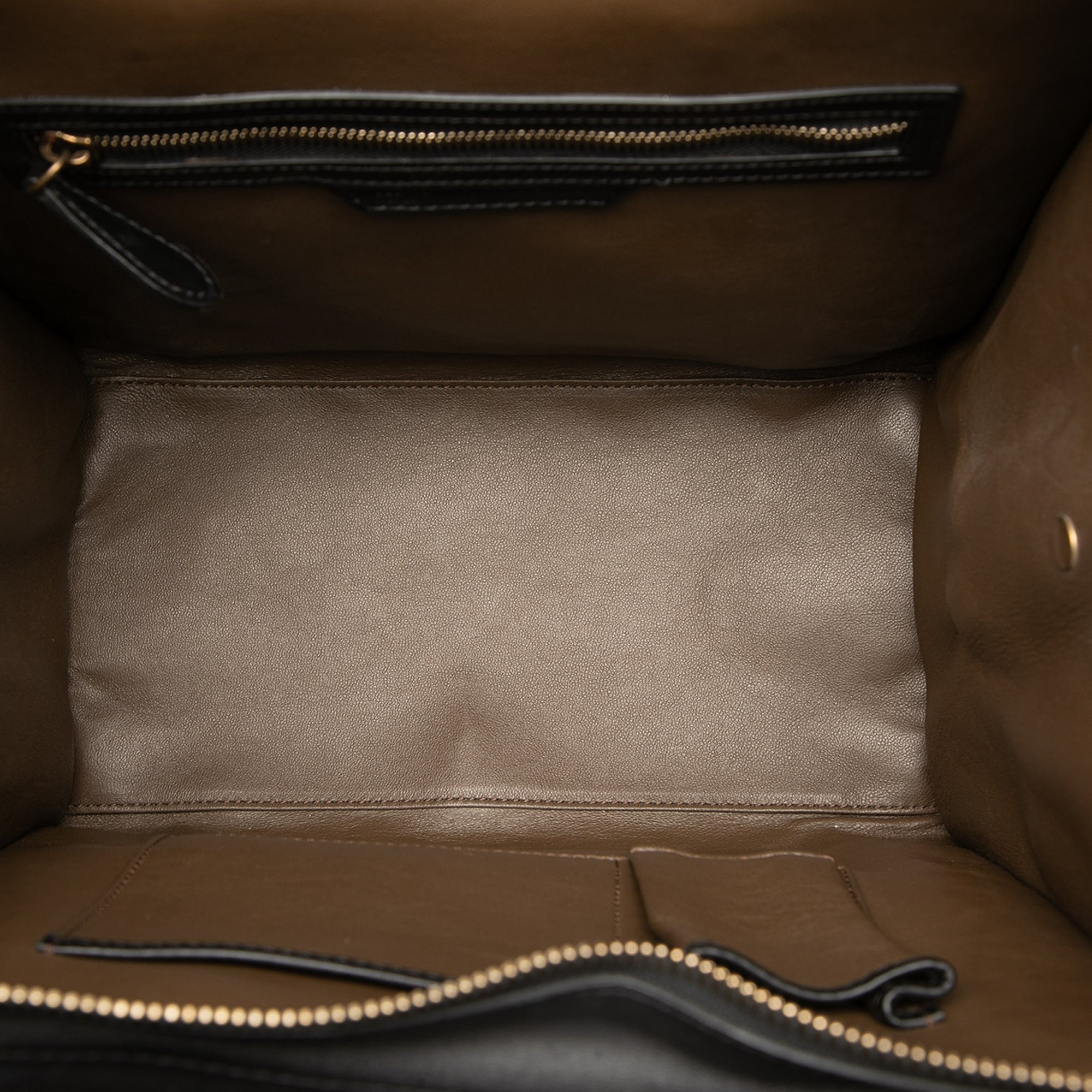Mini Tricolor Nubuck and Smooth Calfskin Luggage Tote - Image 4