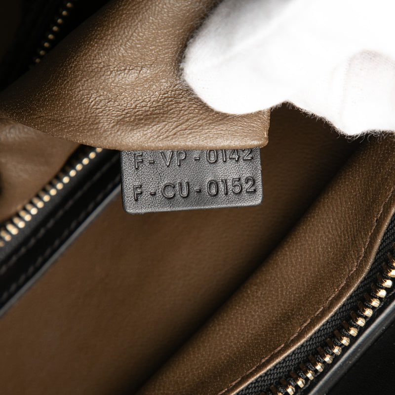 Mini Tricolor Nubuck and Smooth Calfskin Luggage Tote - Image 6