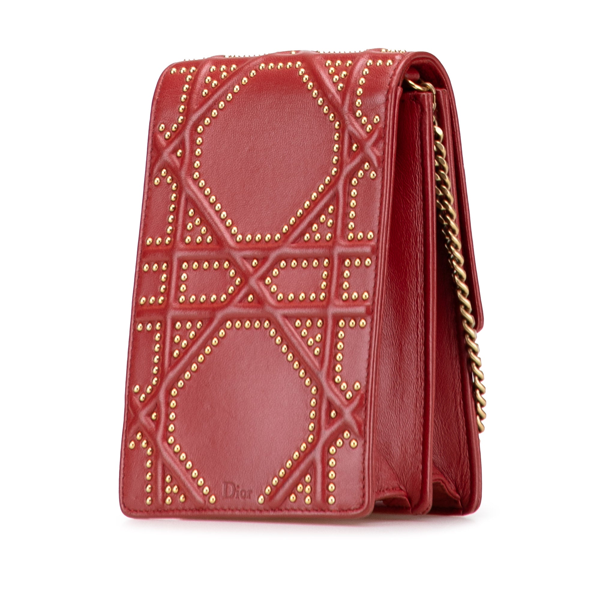 Studded Lambskin Vertical Diorama Crossbody - Image 2