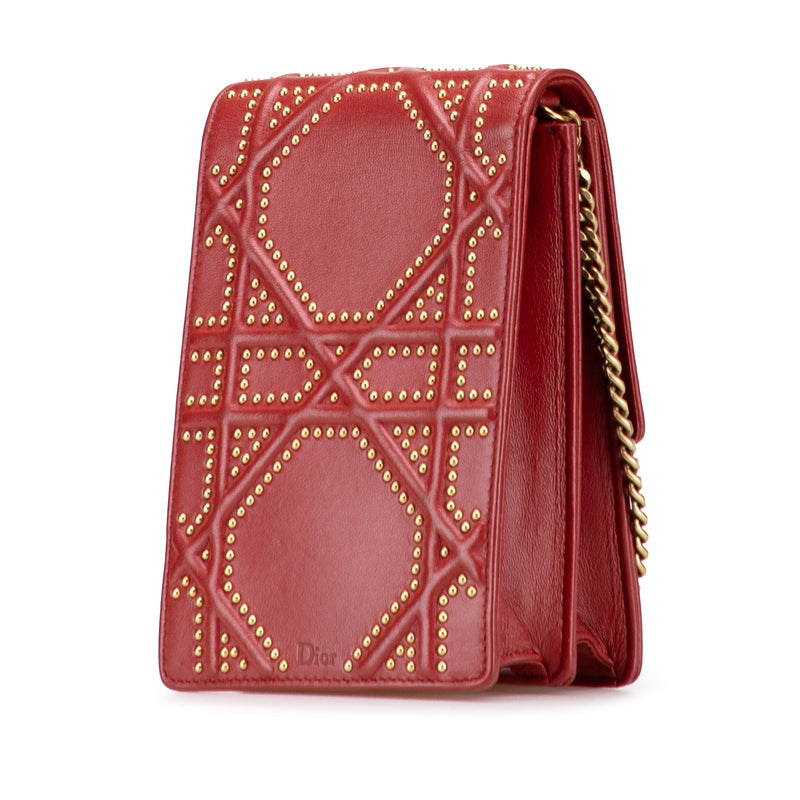 Studded Lambskin Vertical Diorama Crossbody - Image 2