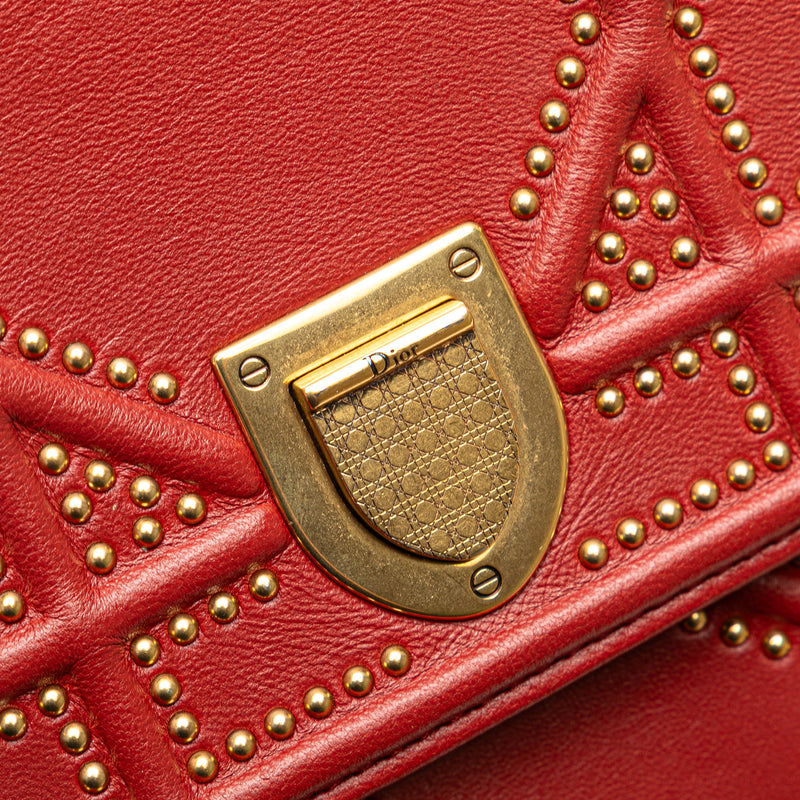 Studded Lambskin Vertical Diorama Crossbody - Image 8