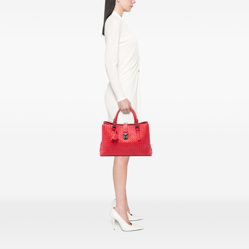 Medium Nappa Intrecciato Roma Tote - Image 6