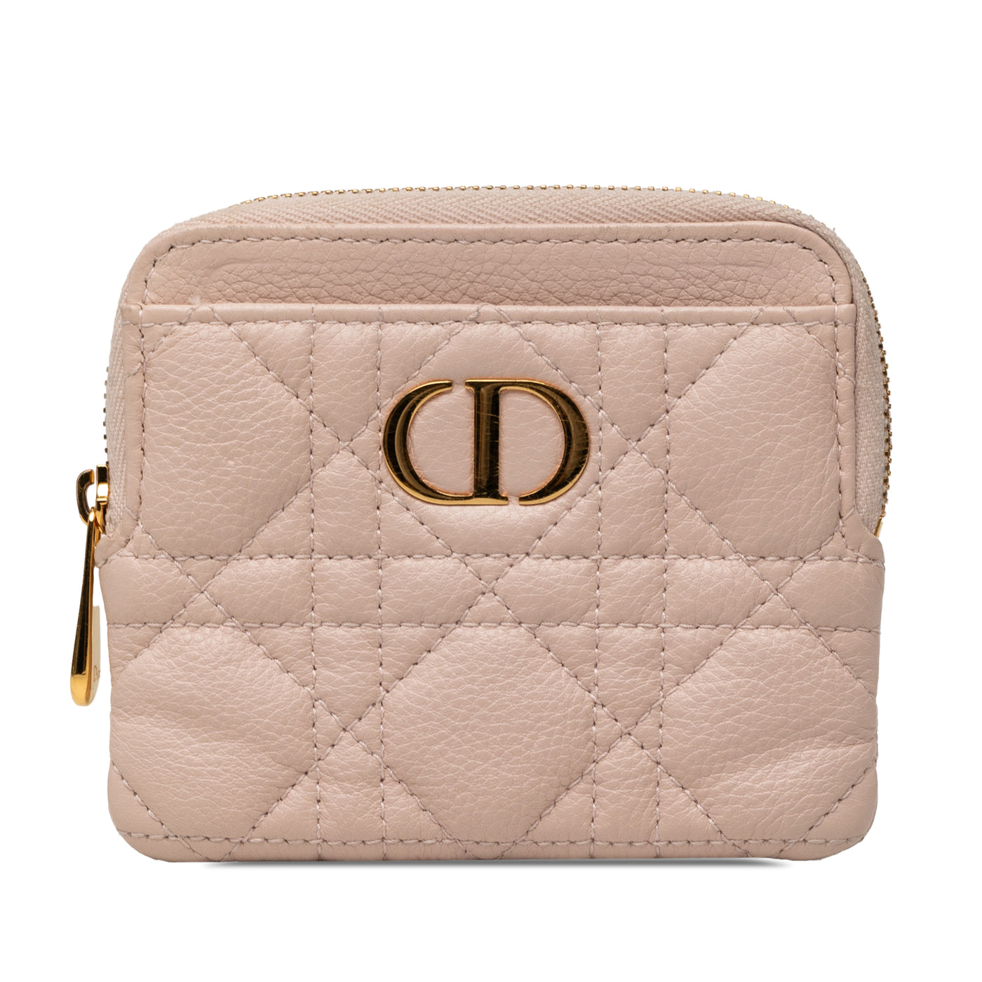 Calfskin Cannage Supple Caro Lavender Coin Pouch - Image 1