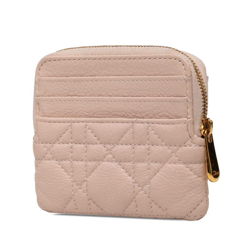 Calfskin Cannage Supple Caro Lavender Coin Pouch - Image 2