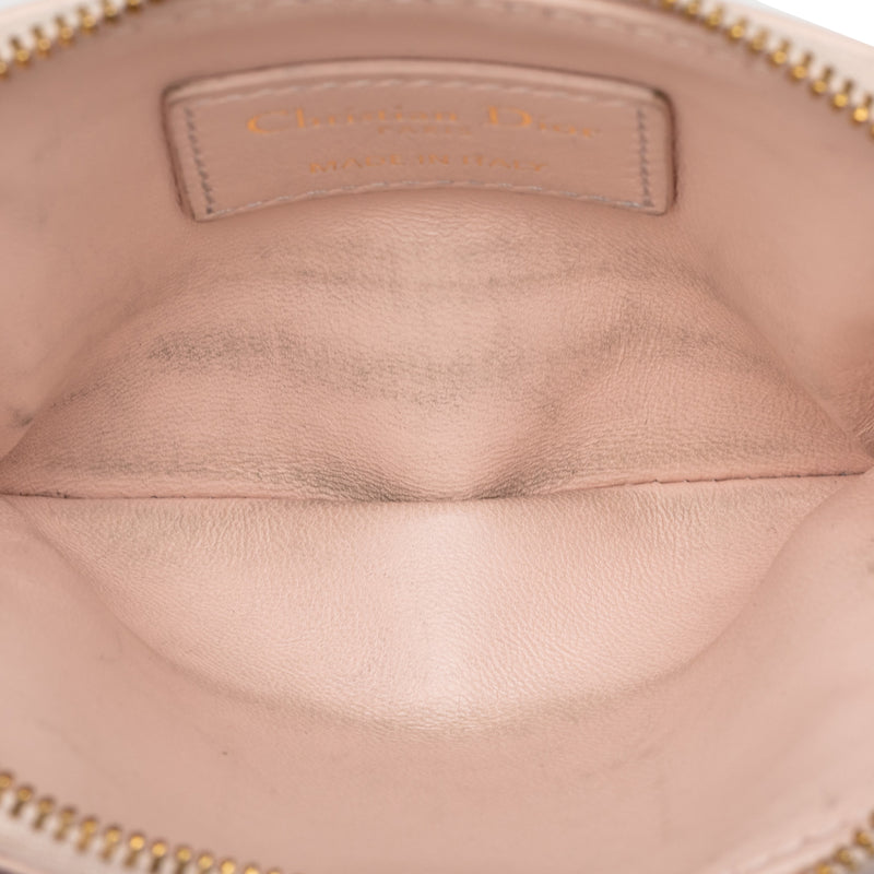 Calfskin Cannage Supple Caro Lavender Coin Pouch - Image 4