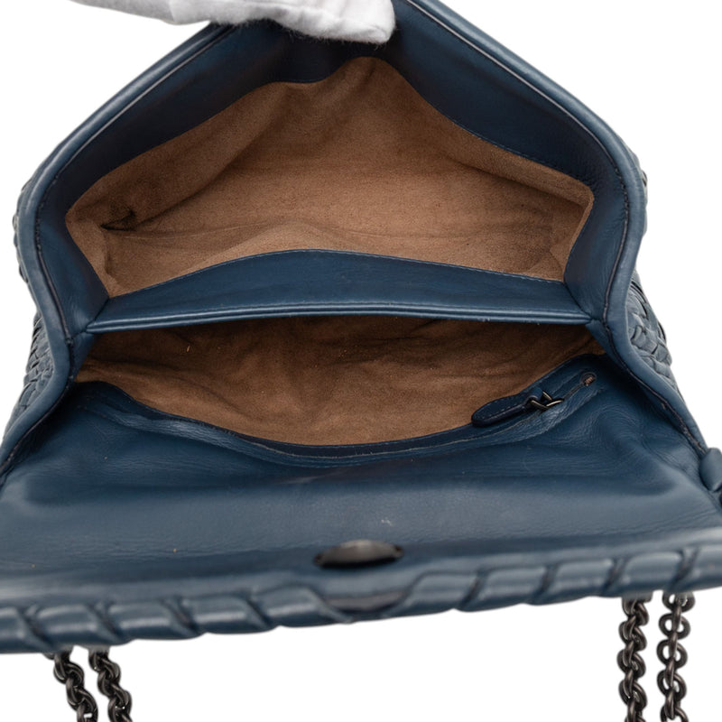 Small Nappa Intrecciato Boutis Olimpia Shoulder Bag - Image 4