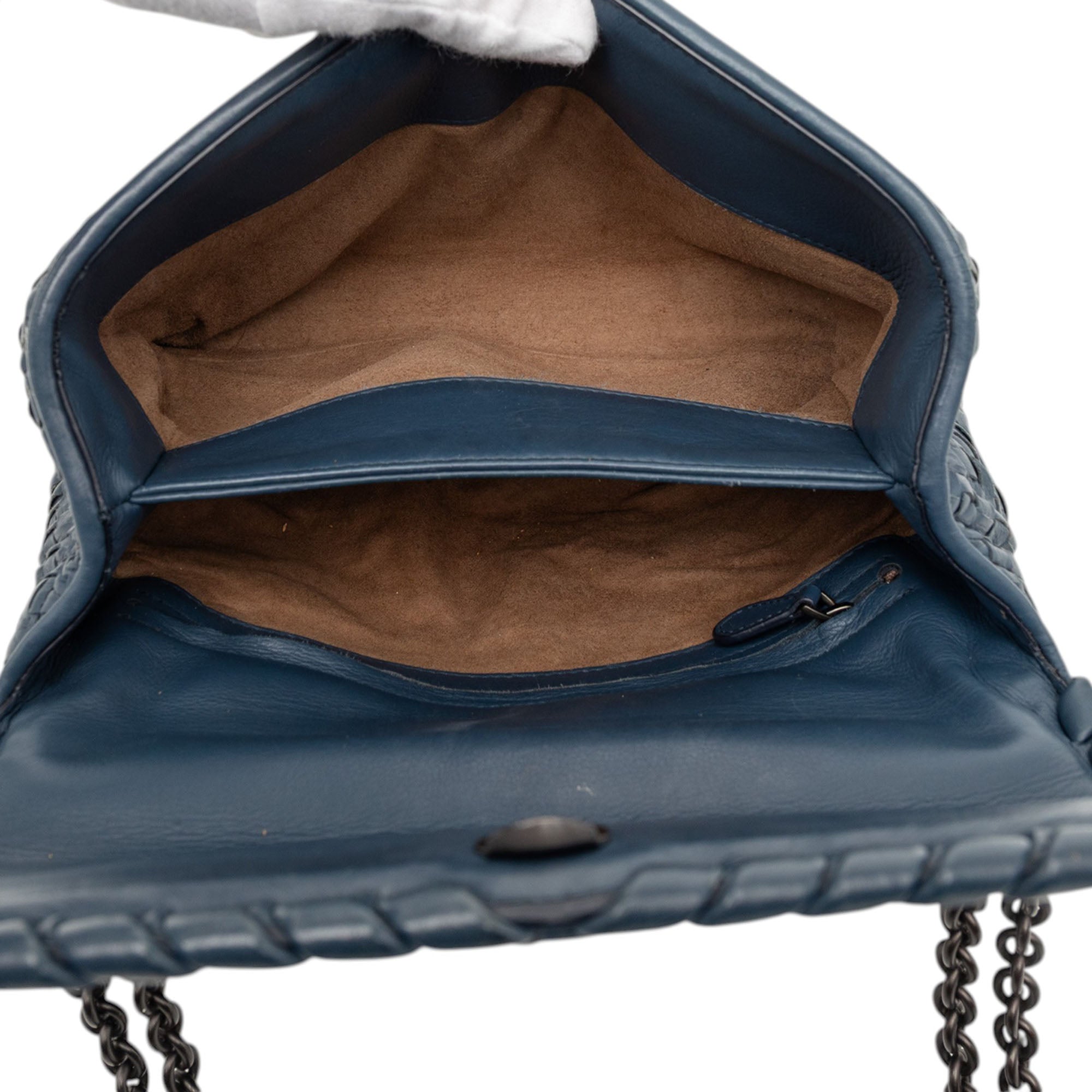 Small Nappa Intrecciato Boutis Olimpia Shoulder Bag - Image 4