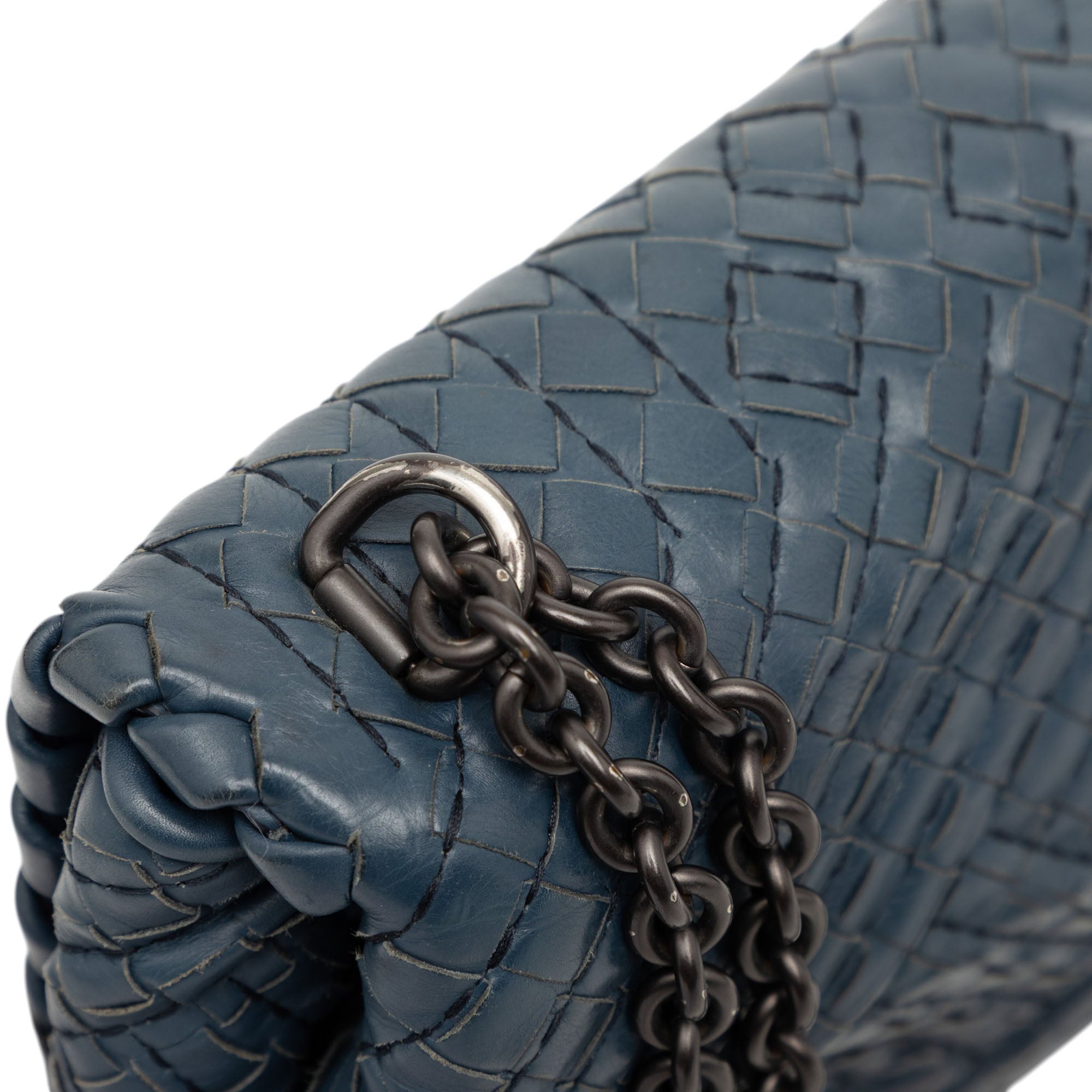 Small Nappa Intrecciato Boutis Olimpia Shoulder Bag - Image 7