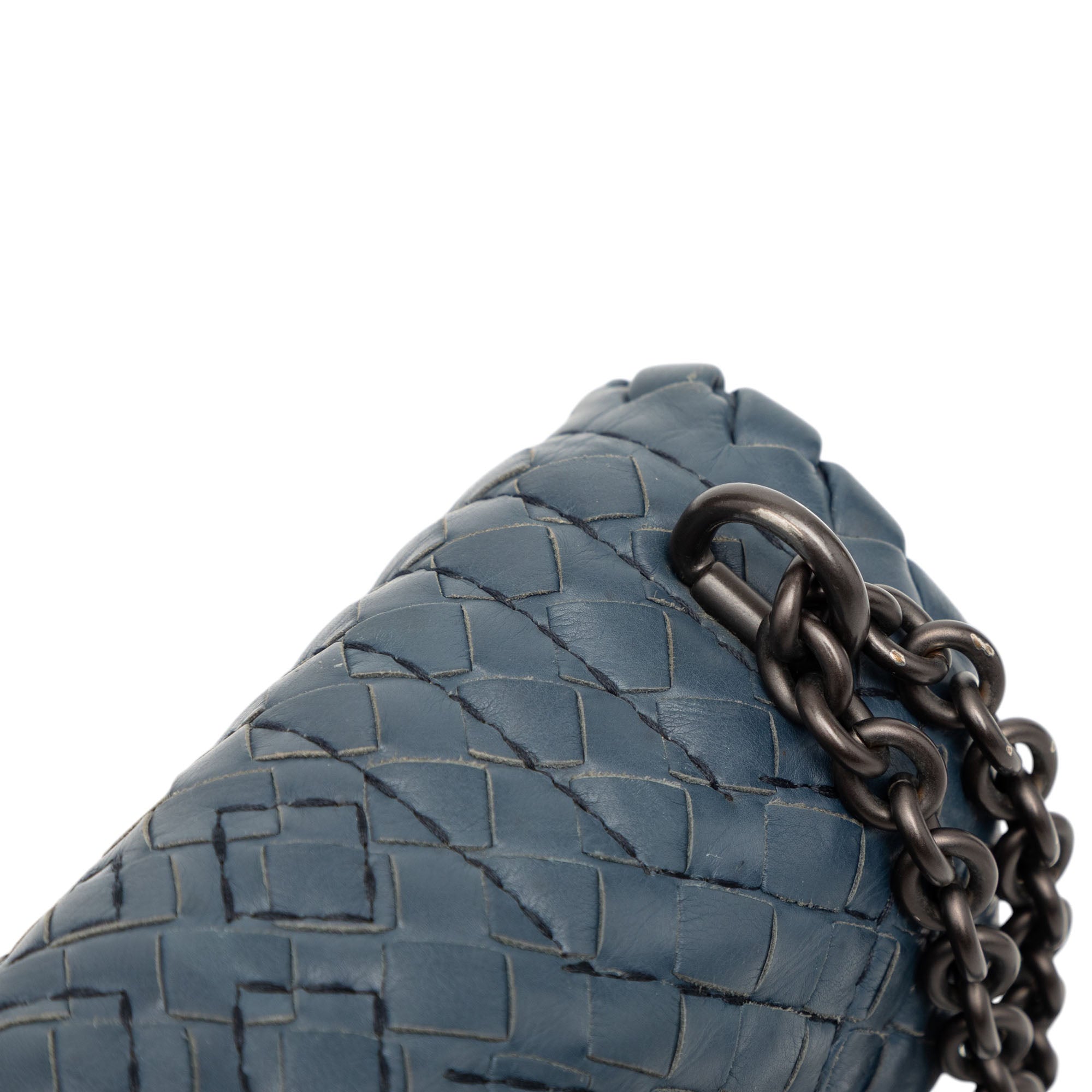 Small Nappa Intrecciato Boutis Olimpia Shoulder Bag - Image 8