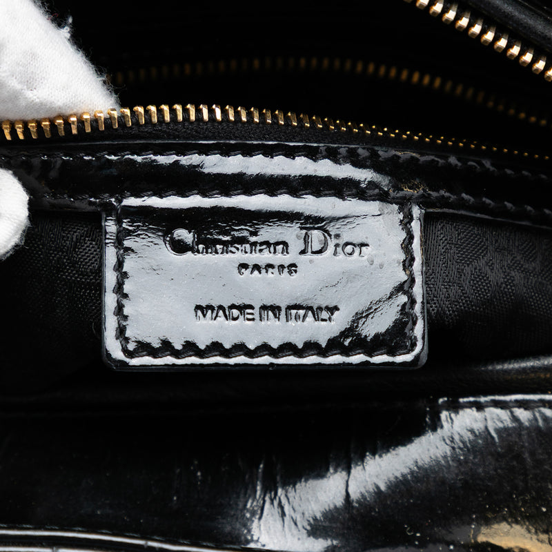 Large Patent Cannage Lady Dior - Image 5
