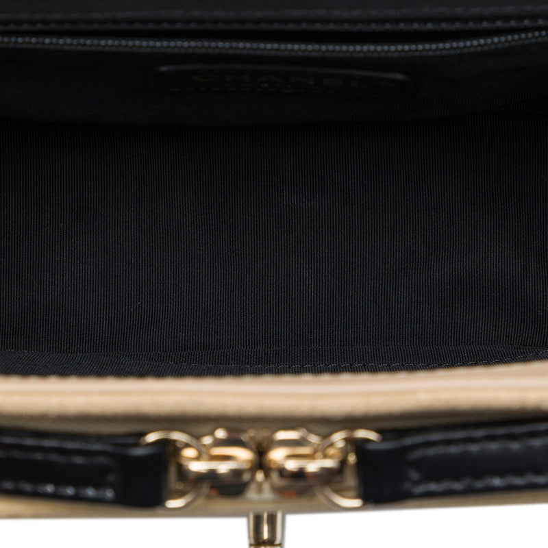 Medium CC Quilted Suede Business Affinity Flap - Image 4