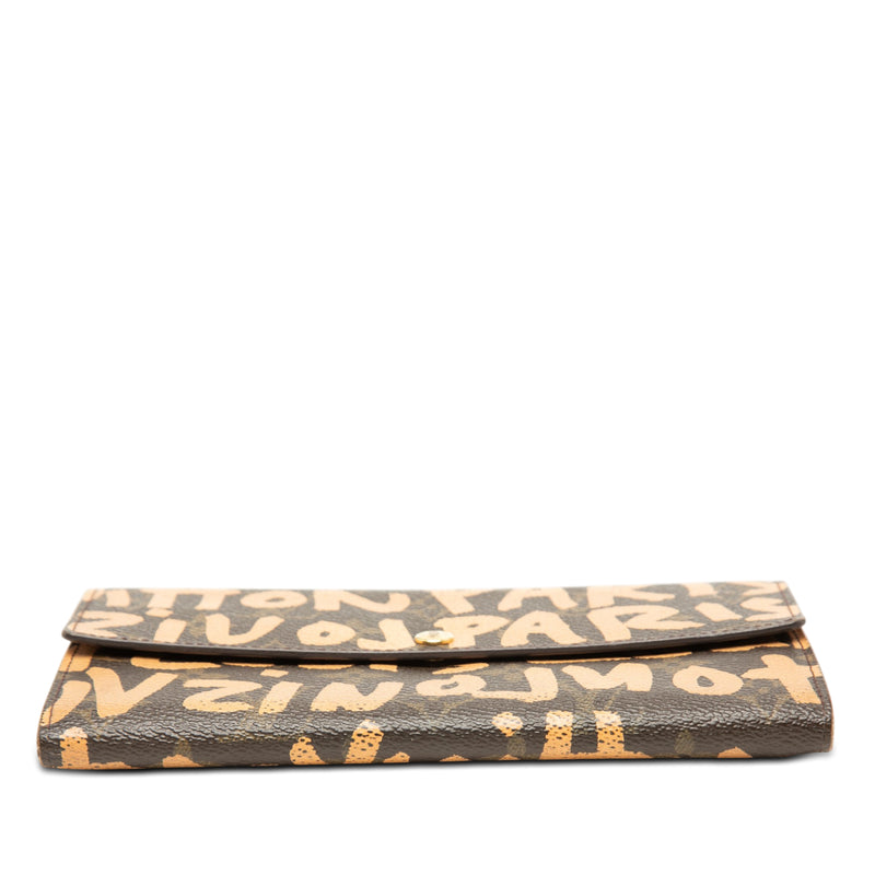 Stephen Sprouse Monogram Graffiti Porte Monnaie Credit - Image 3
