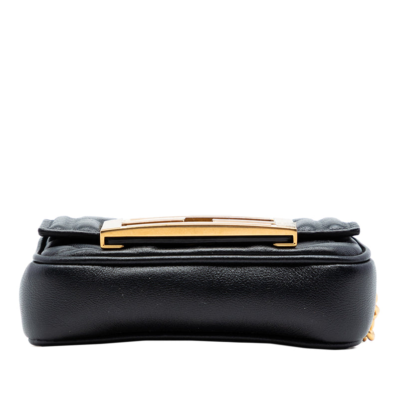 Nano Zucca Embossed Leather Baguette Chain Bag - Image 3