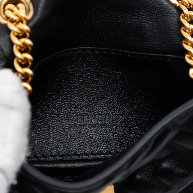 Nano Zucca Embossed Leather Baguette Chain Bag - Image 5
