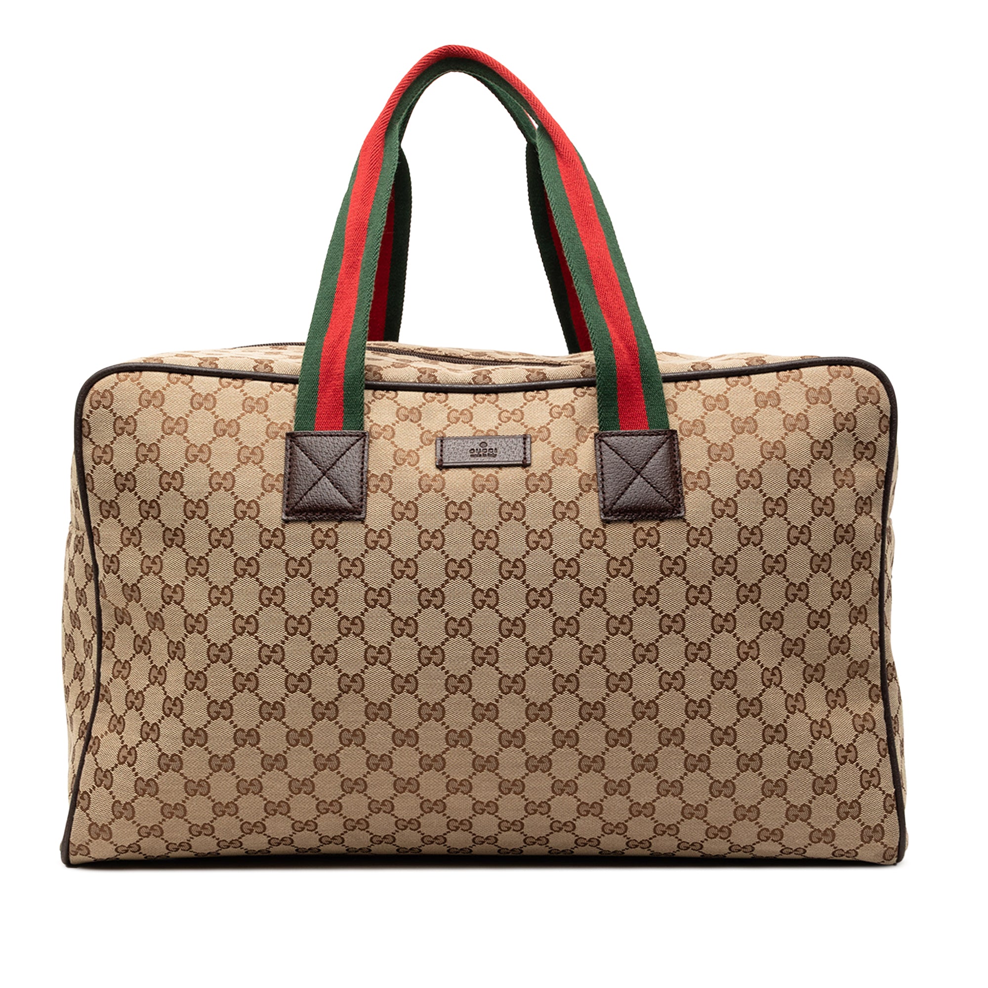 GG Canvas Web Travel Bag - Image 1
