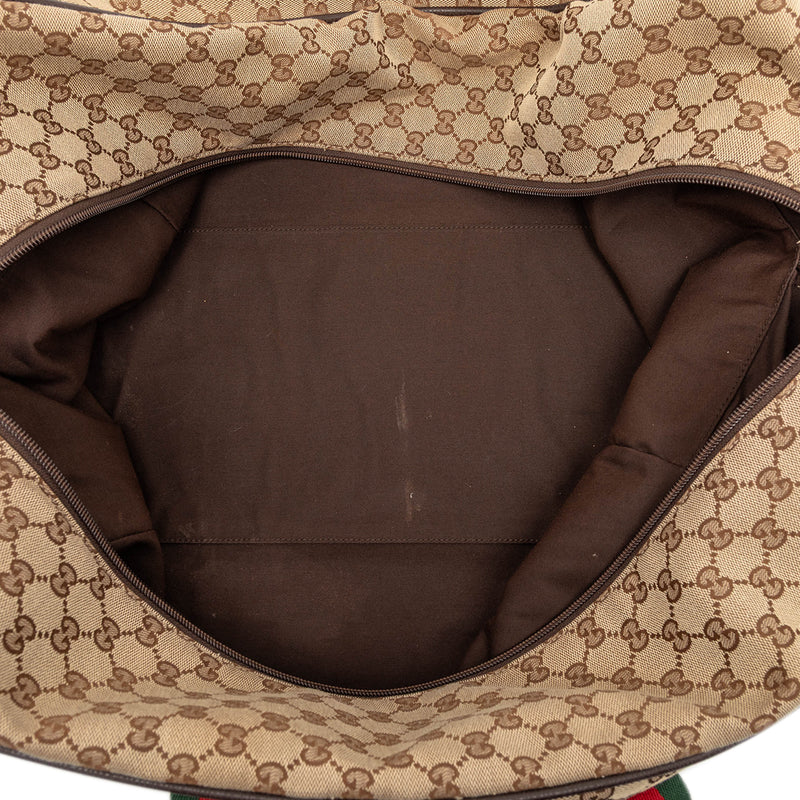 GG Canvas Web Travel Bag - Image 4