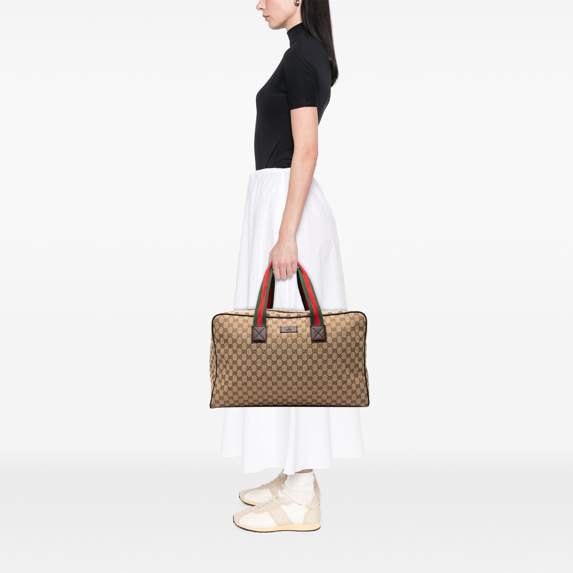 GG Canvas Web Travel Bag - Image 7