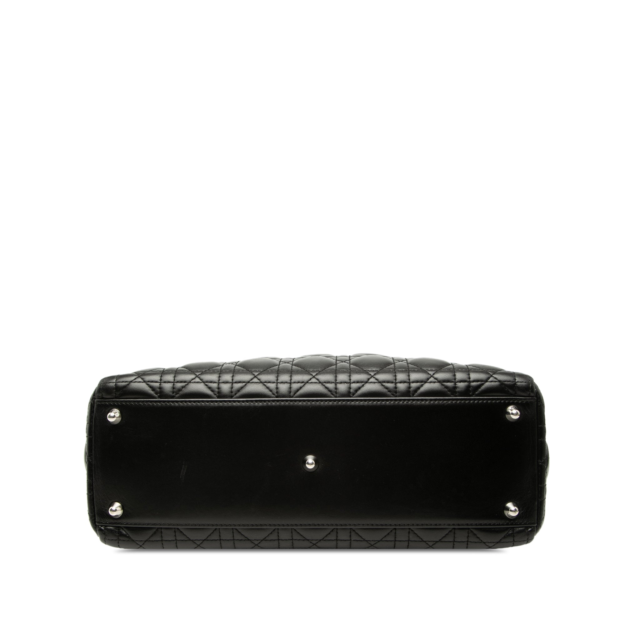 Large Lambskin Cannage Lady Dior - Image 3