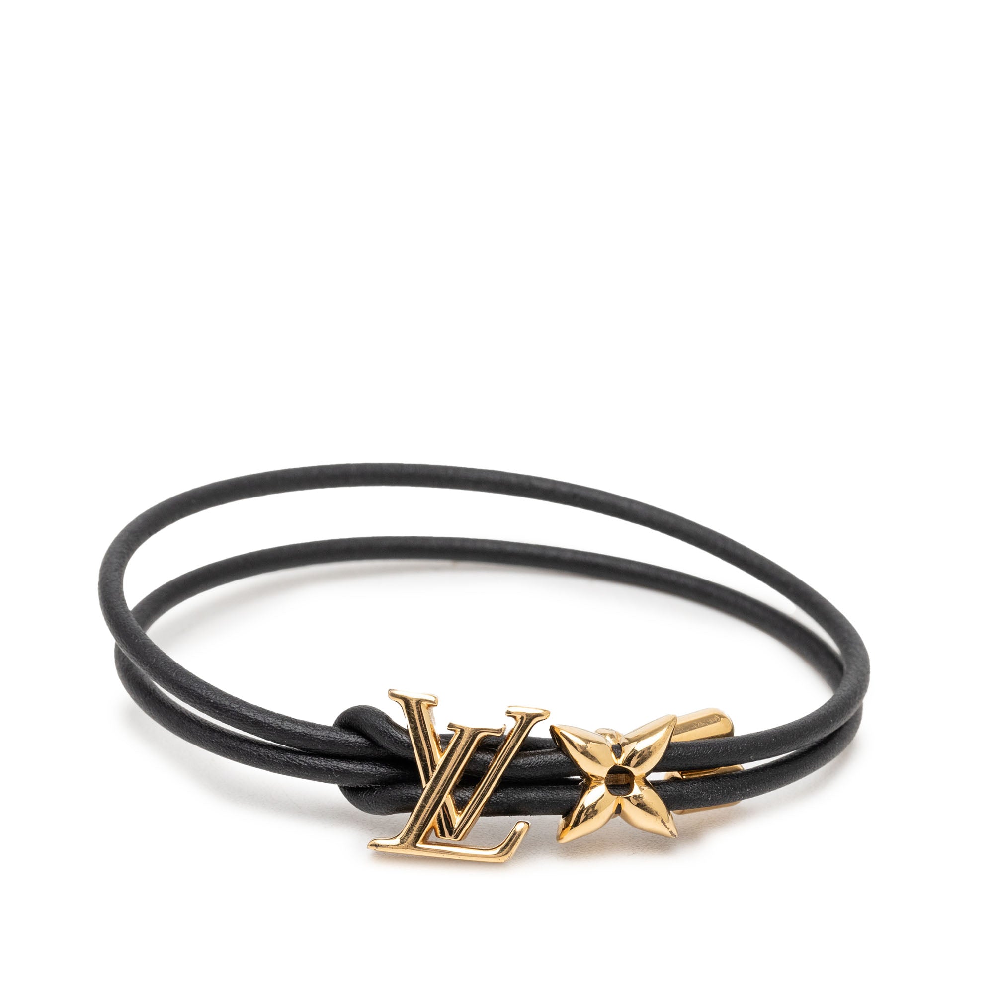 Leather LV Bloom Bracelet - Image 1