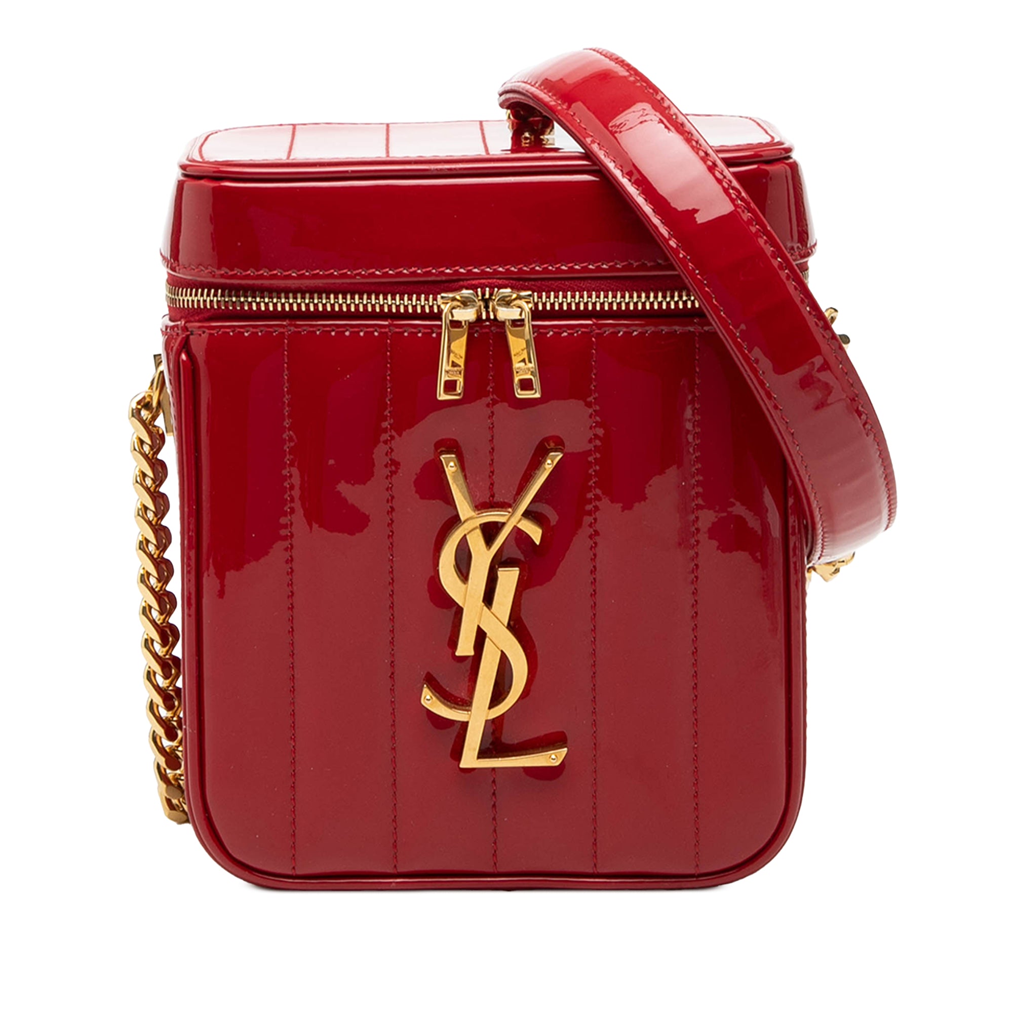 Matelasse Patent Monogram Vicky Vanity Bag - Image 1