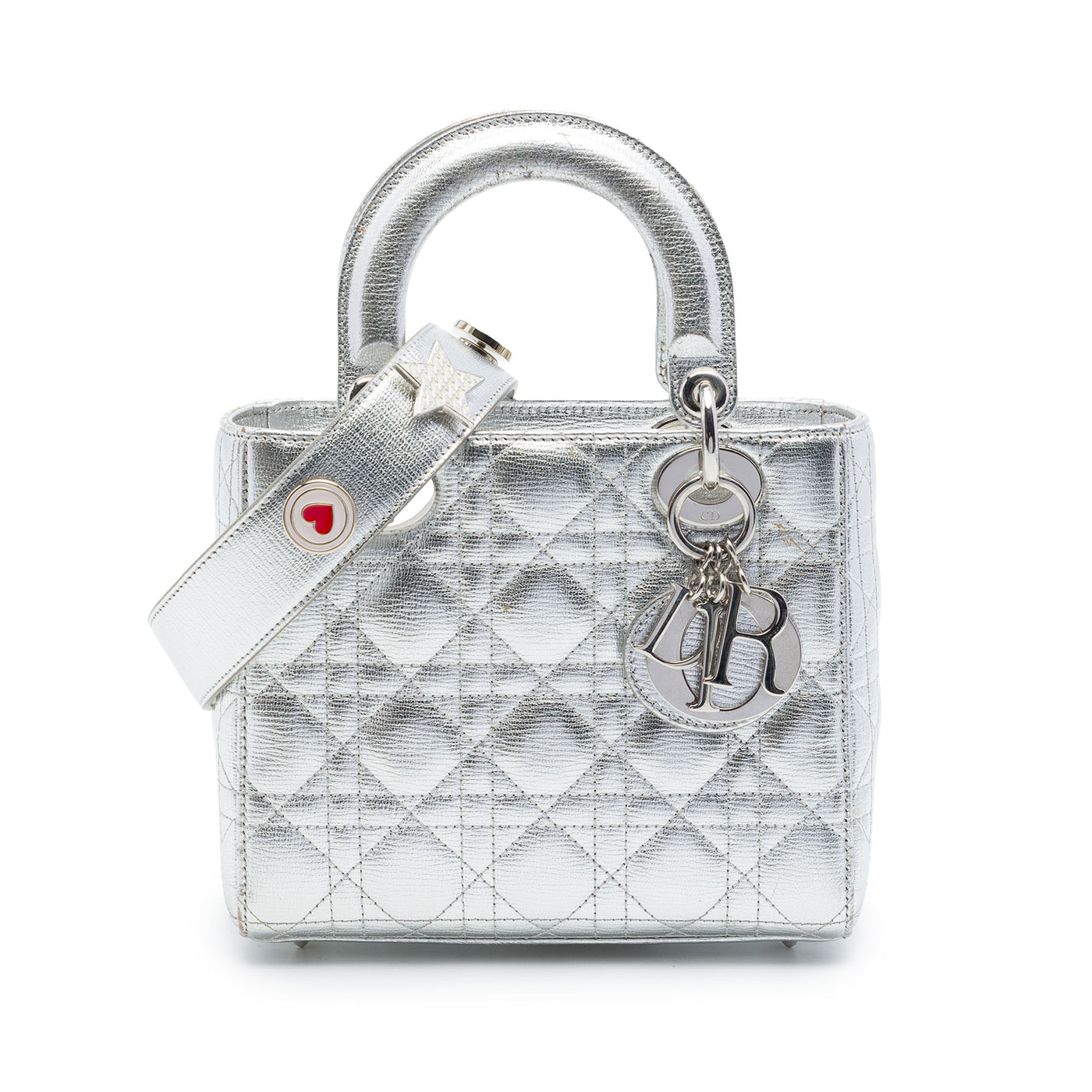 Small Metallic Grained Calfskin Cannage My ABCDior Lady Dior - Image 1