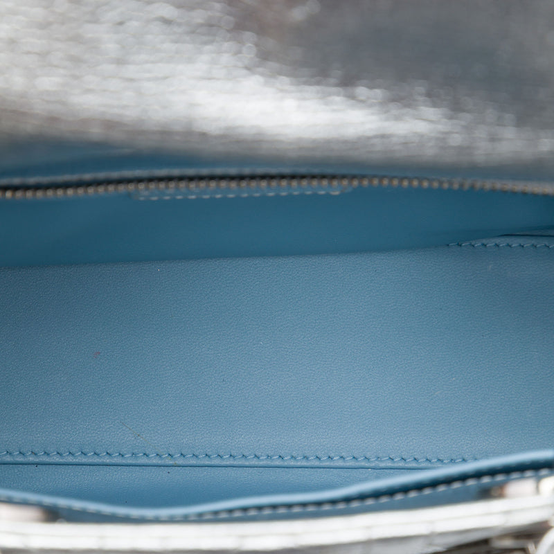 Small Metallic Grained Calfskin Cannage My ABCDior Lady Dior - Image 4