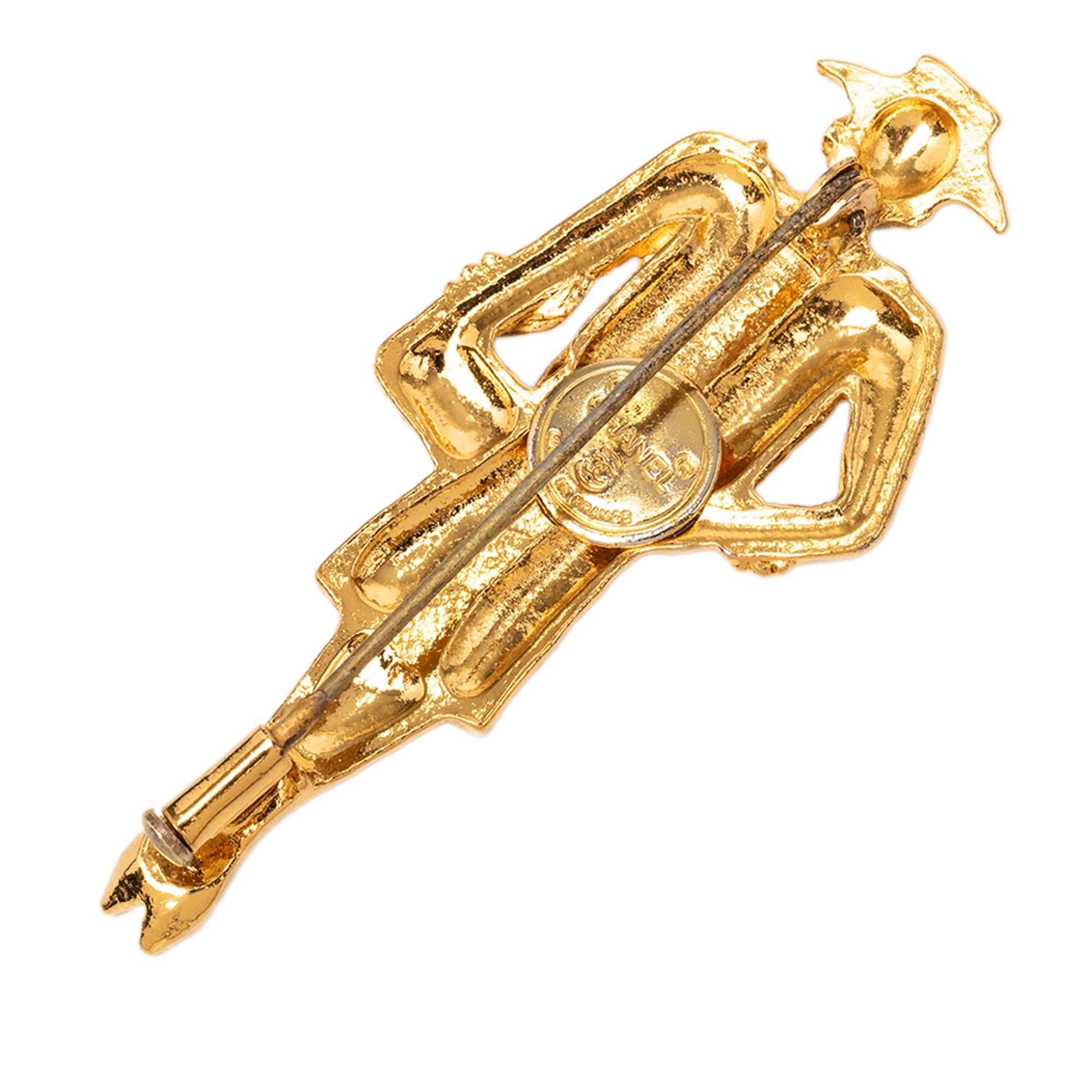 Gold Plated Coco Mademoiselle Pin Brooch - Image 2