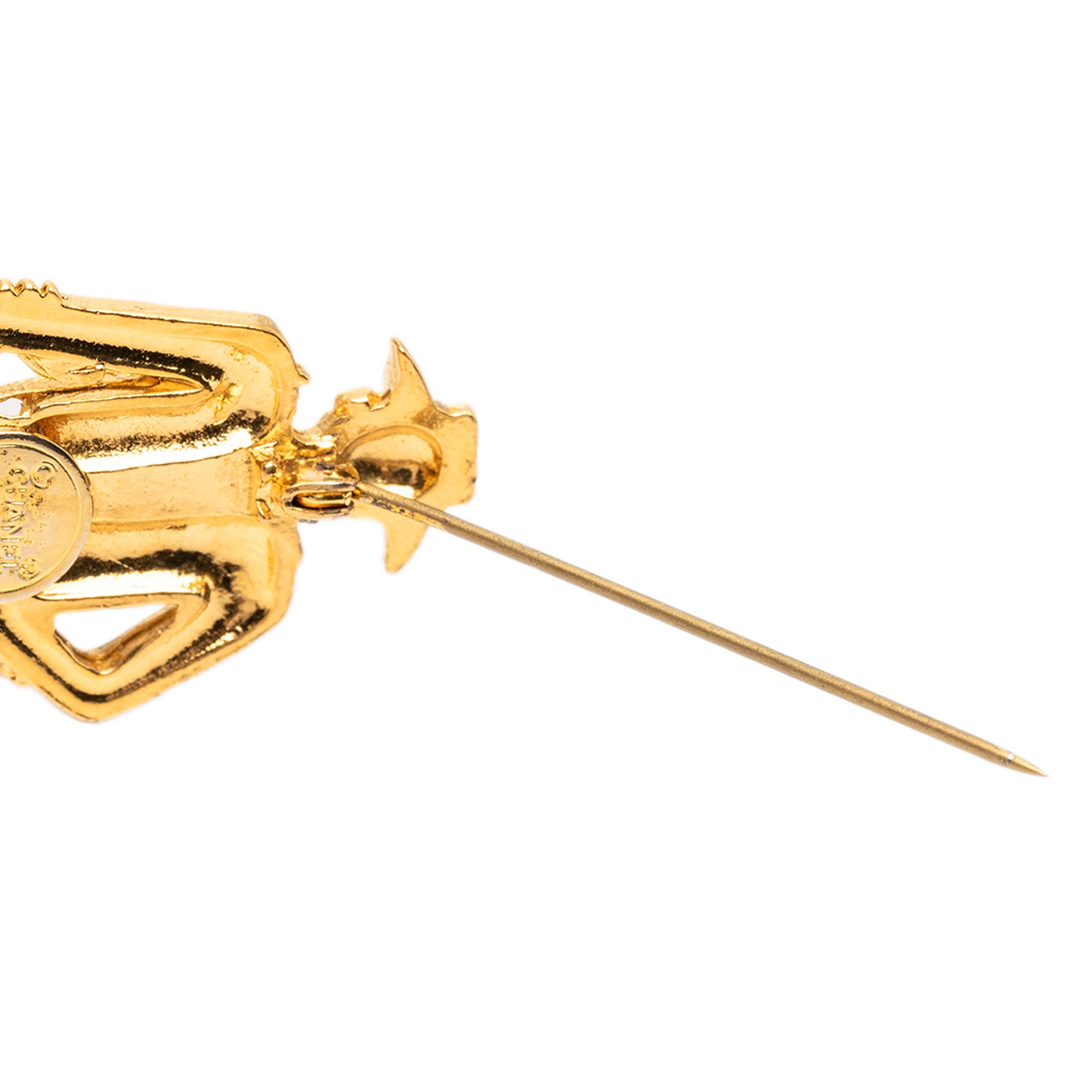 Gold Plated Coco Mademoiselle Pin Brooch - Image 3
